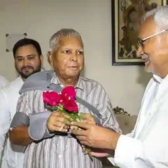 Bihar CM Nitish Kumar meets Lalu Yadav After Tejaswhi Becomes Deputy CM