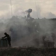 Israel Defence forces say two rockets launched from Gaza strip land near Tel Aviv coast