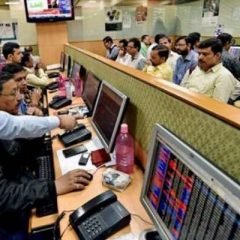 Equity indices open in red, Sensex down by 206 points