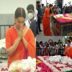 Kangana Ranaut Pays Tribute To Former Chief Minister J Jayalalithaa's Memorial