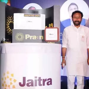 Kishan Reddy launches bipolar air disinfectant & purifier in Hyderabad