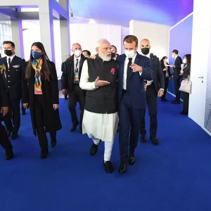 PM Modi meets French President on sidelines of G20 in Rome