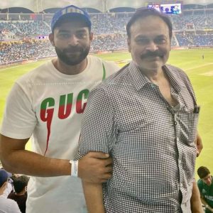 Varun Tej Konidela, Naga Babu Enjoys Indian Vs Pakistan T20 Match At Dubai