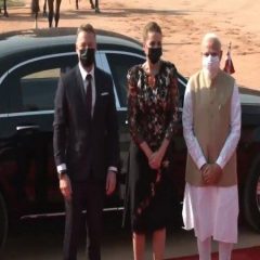 PM Modi receives visiting Danish counterpart Frederiksen at Rashtrapati Bhavan