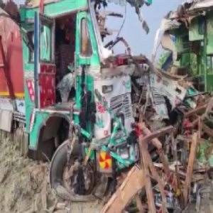 Bus, truck collision in UP's Barabanki