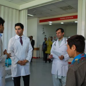 Afghan doctors protest for their 14-month unpaid salaries in Kabul