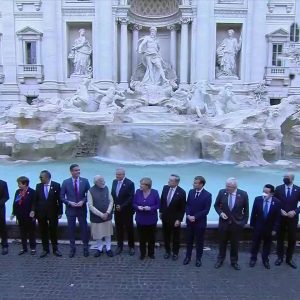 PM Modi visits iconic Trevi Fountain in Italy