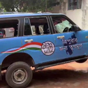TMC MP's car attacked in Tripura