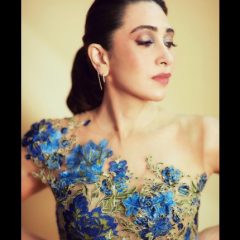 Karisma Kapoor Decks Up In Blue Cocktail Dress