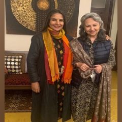 Shabana Azmi Happy To Meet Sharmila Tagore In Delhi