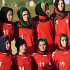 35 female Afghan footballers, who escaped Afghanistan after Taliban takeover, land in London