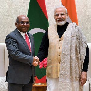 PM Modi meets UNGA President Abdulla Shahid on sidelines of COP26