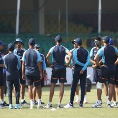 Hosts sweat it out at training ahead of 1st Test