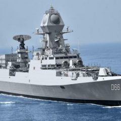 INS Visakhapatnam commissioned into Indian Navy in presence of Rajnath Singh