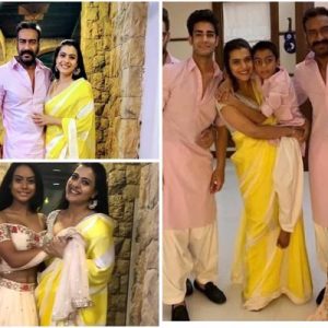 Ajay Devgn, Kajol's Diwali pictures with Tanuja are feast for the eyes