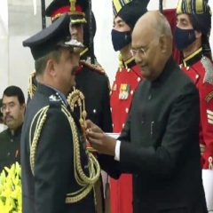 Air Force chief, Navy chief designate receive Param Vishisht Seva Medal