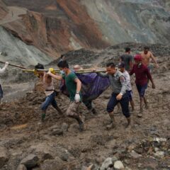 Over 80 missing in landslide at jade mine in Myanmar