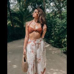 Pooja Hegde's Sizzling Look In Bandeau Top, Breezy Trousers