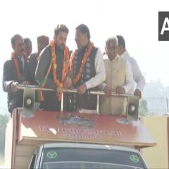 Uttarakhand polls: Anurag Thakur, CM Dhami lead BJP's Vijay Sankalp Yatra in Bageshwar