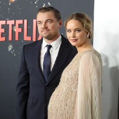 'Don't Look Up' Premiere: Pregnant Jennifer Lawrence Poses With Leonardo DiCaprio