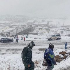 heavy snowfall in Sringar