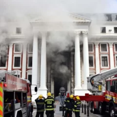 South African opposition allege cover-up of graft probe findings behind Parliament fire