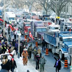 Canada truckers continue anti-COVID vaccine protest in Ottawa