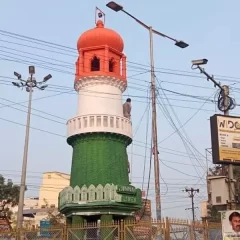 Jinnah Tower in Andhra Pradesh's Guntur painted in Tricolour