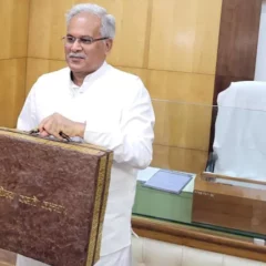 Chhattisgarh CM Baghel carries briefcase made of cow dung to present state Budget