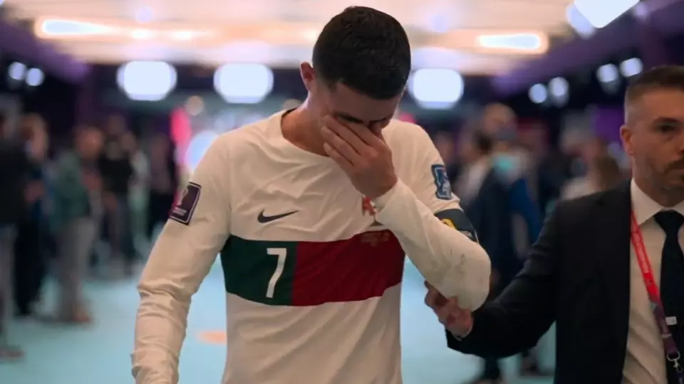Cristiano Ronaldo walks down tunnel for one last time in a World Cup match in tears as Portugal crash out of tournament