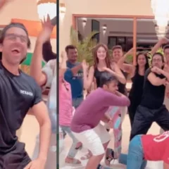 Ayushmann Khurrana, Ananya Panday Celebrate Team India's Win By Dancing On Song 'Kala Chashma'