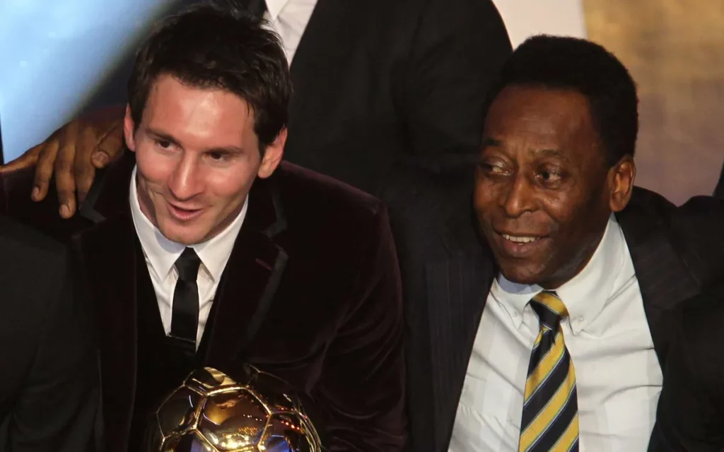 Diego is smiling now, says Brazilian football legend Pele as he congratulates Messi after winning World Cup