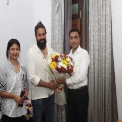 Yash & His Wife Radhika Pandit Meet Goa Chief Minister Pramod Sawant