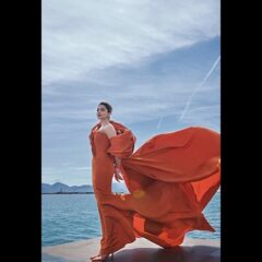 Cannes 2022 Day 7: Deepika Padukone's Breathtaking Look In Orange Frill Gown