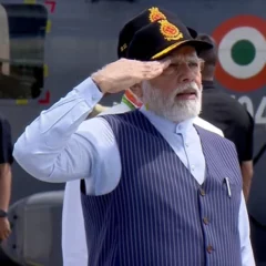 Prime Minister Narendra Modi Unveils New Naval Ensign 'Nishaan' In Kochi