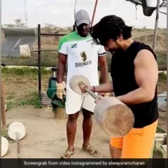 'RC 15': Ram Charan Shared Glimpse Of His Desi Workout Session