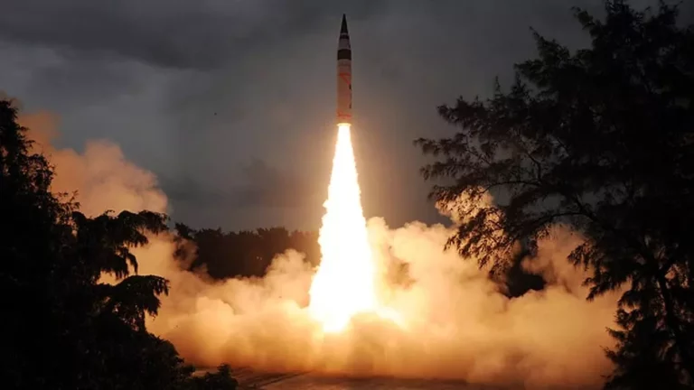 India successfully carries out night trials of over 5,000 Km range, nuclear-capable Agni-5 ballistic missile