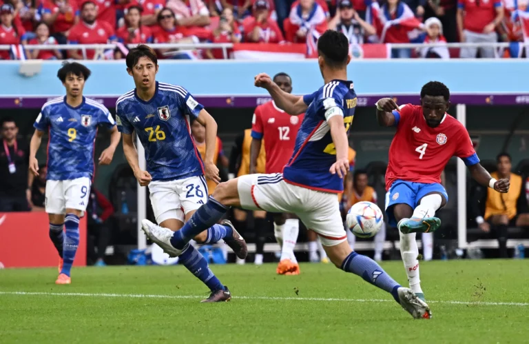 Japan and Costa Rica fail to score in first half of group stage matchup