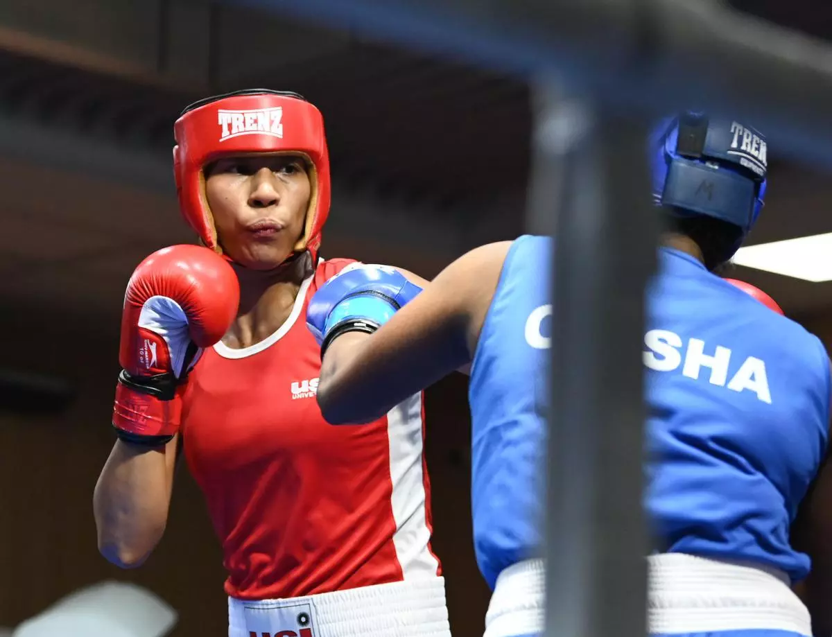 Nikhat Zareen and Lovlina Borgohain enter finals; 8 Railways boxers win in women's boxing national games