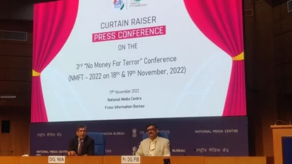 'No Money For Terror' Conference China's confirmation for participation awaited; Afghanistan, Pakistan opt out