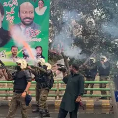 Police use water cannon, tear gas on Imran Khan's supporters in Lahore