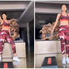Shilpa Shetty Exercises To The Tune Of The Song 'Baazigar O Baazigar': Video