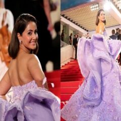 Cannes 2022: Hina Khan Looks Breathtaking In Lavender Gown