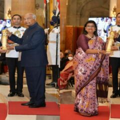 Covaxin-maker Bharat Biotech MD D Krishna Ella and Suchitra Ella conferred "Padma Bhushan"