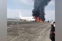 25 injured after plane catches fire on runway in China's Chongqing