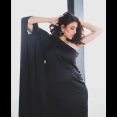 Kajal Aggarwal's New Maternity Shoot In Black One-Shoulder Gown