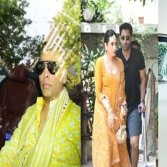 Kareena Kapoor, Karisma Kapoor, Ayan Mukerji & Karan Johar Tiba di Upacara