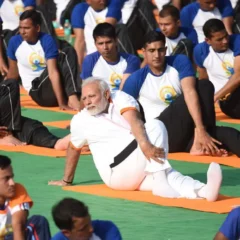 PM Modi leads Yoga Day celebrations from Mysuru