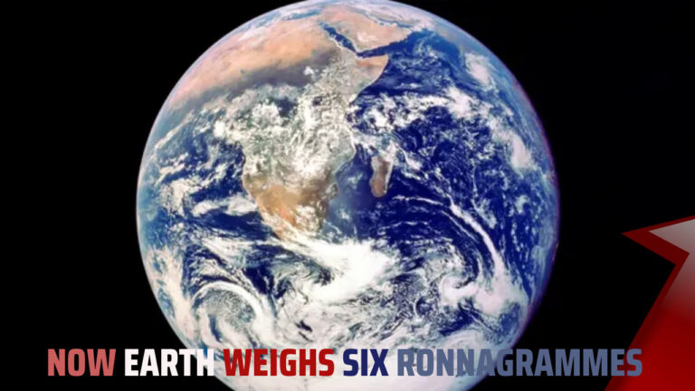 Now earth weighs six ronnagrammes by the new metric prefixes