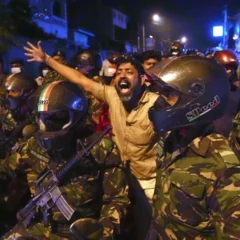 Army Raid and Remove Protest Camps in Colombo
